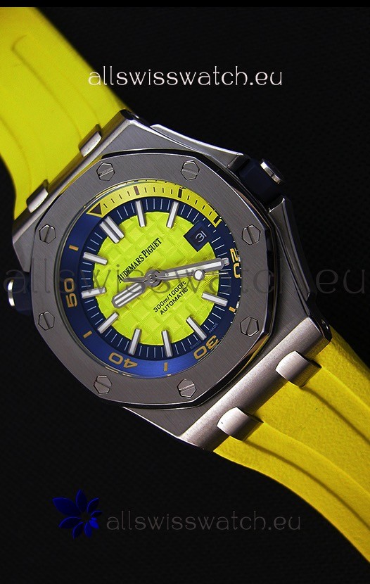 Audemars Piguet Royal Oak Offshore Diver Japanese Automatic Replica Watch in Yellow