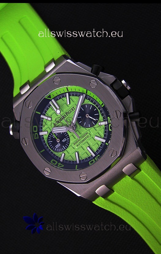 Audemars Piguet Royal Oak Offshore Diver Chronograph Swiss Quartz Replica Watch in Green