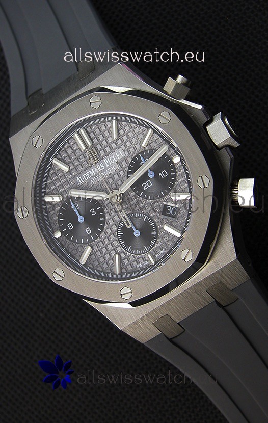 Audemars Piguet Royal Oak Chronograph Slate Grey Dial Rubber Strap Swiss Replica Watch 