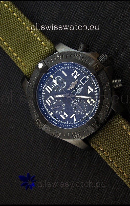 Breitling Avenger Titanium Case Swiss Replica Watch Carbon Dial 1:1 Mirror Replica Watch