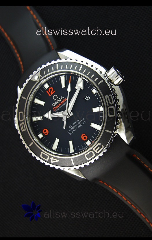 Omega Seamaster Planet Ocean Swiss Black Strap Replica 45MM 1:1 Ultimate Edition Watch 