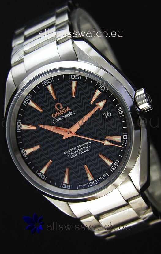 Omega Seamaster Aqua Terra Co-Axial Black Limited Edition Swiss 1:1 Mirror Replica