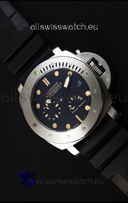 Panerai Luminor Submersible Power Reserve Steel Japanese Replica Watch