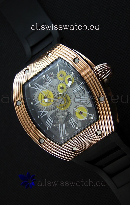 Richard Mille RM 018 Tourbillon Hommage A Boucheron Swiss Watch Yellow Gold Case