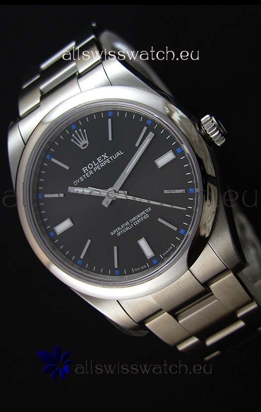 Rolex Oyster Perpetual Cal.3132 Movement Swiss Black Dial Oyster Strap - Ultimate 904L Steel Watch 