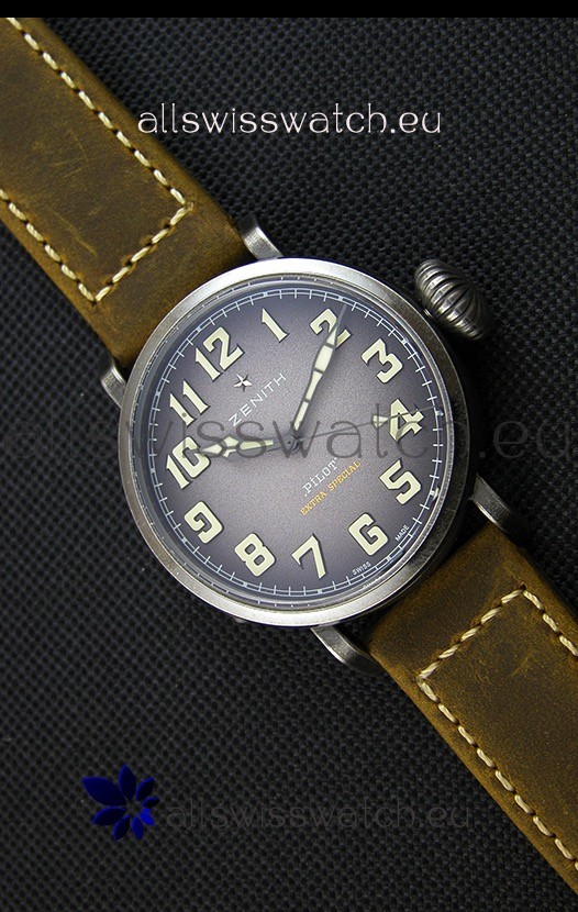 Zenith Pilot Type 20 Extra Special Grey Dial Swiss Replica Watch 40MM