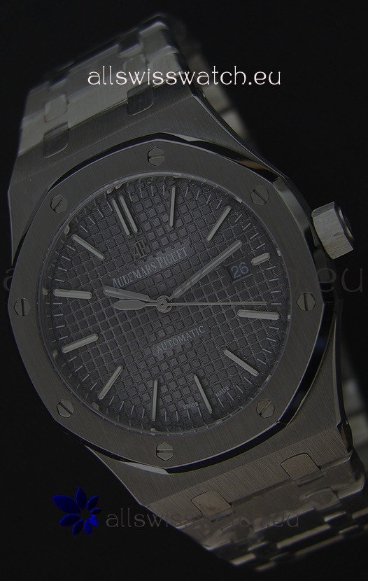 Audemars Piguet Royal Oak 41MM Grey Dial Steel Strap - 1:1 Mirror Ultimate Edition