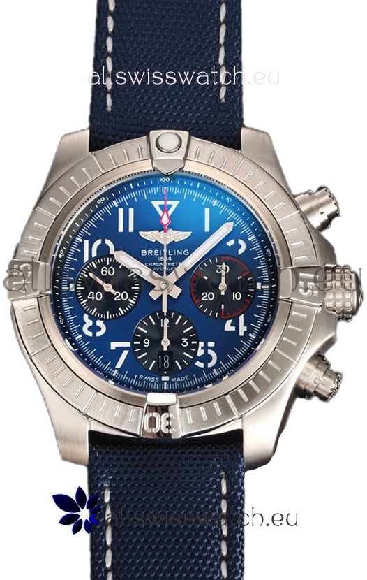 Breitling Avenger Chronograph 45 Blue Dial 1:1 Mirror Swiss Replica Watch 
