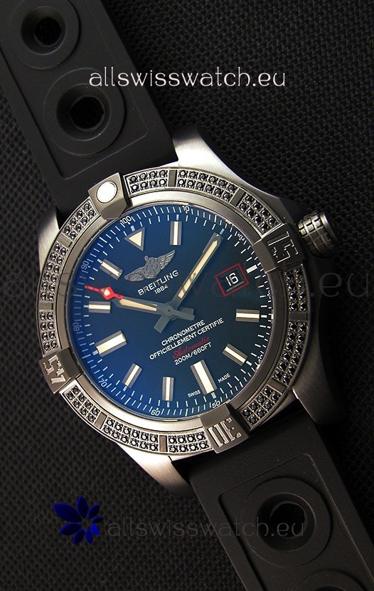 Breitling Avenger Blackbird 44 1:1 Mirror Replica Watch with Diamonds