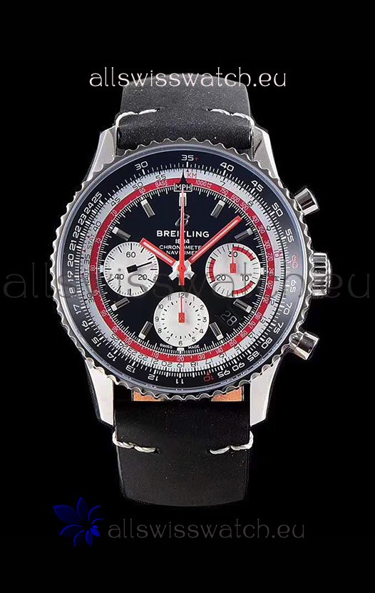 Breitling Navitimer 1 B01 Chronograph SWISSAIR Edition 43MM - 904L 1:1 Mirror Replica Watch 