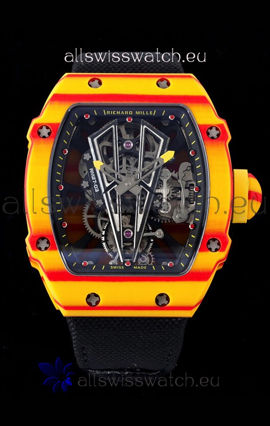 Richard Mille RM27-03 Rafael Nadal Genuine Tourbillon Movement 1:1 Mirror Replica Watch