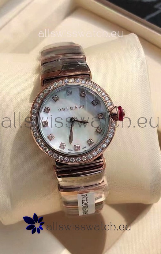 Bvlgari LVCEA Edition Watch in Two Tone Rose Gold Steel - 1:1 Mirror Replica