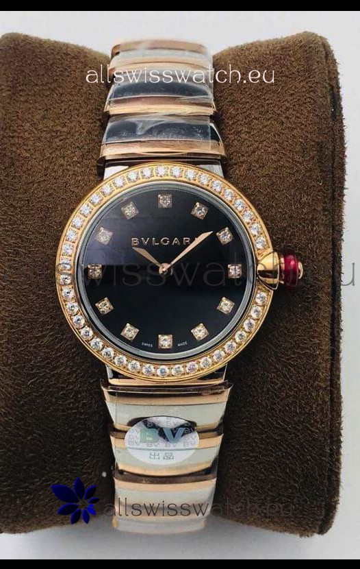 Bvlgari LVCEA Edition Watch in Two Tone Rose Gold Steel - 1:1 Mirror Replica
