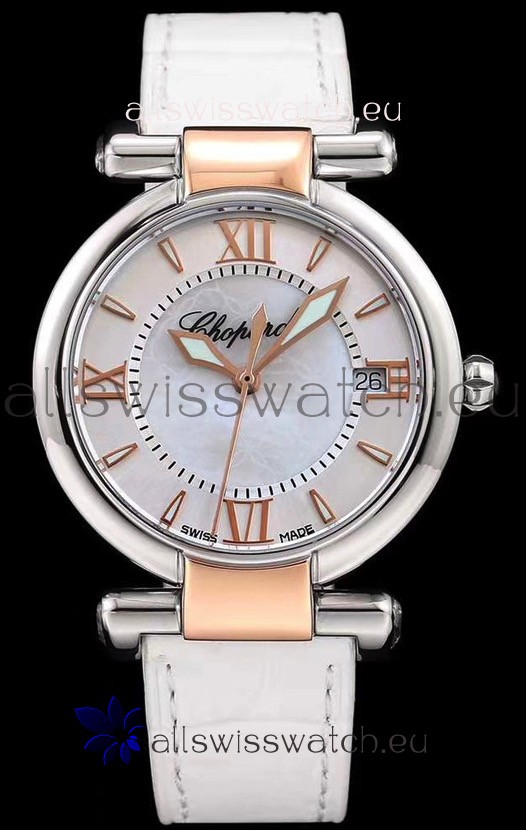 Chopard Imperiale White Dial Swiss Automatic Replica Watch in 904L Steel 