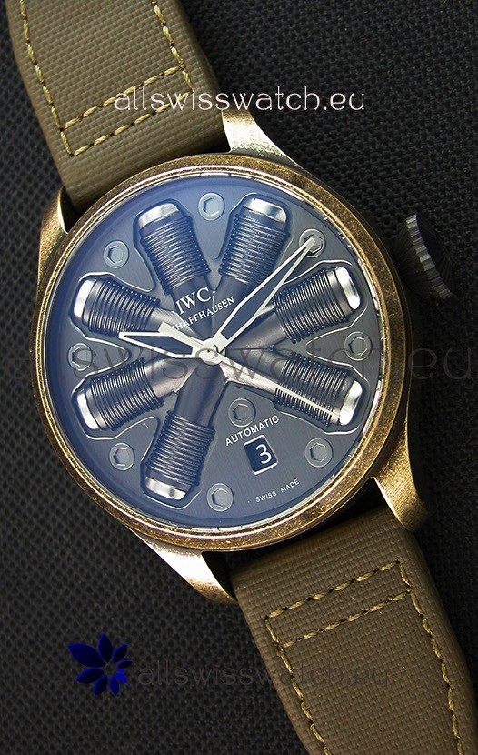 IWC Pilot Top Gun Concept Edition Replica Watch in Vintage Case 45.5MM