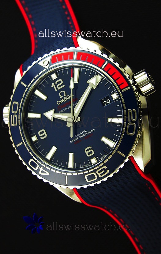 Omega Seamaster Planet Ocean Pyeong Chang 2018 Edition Swiss Replica Watch 1:1 Mirror Edition