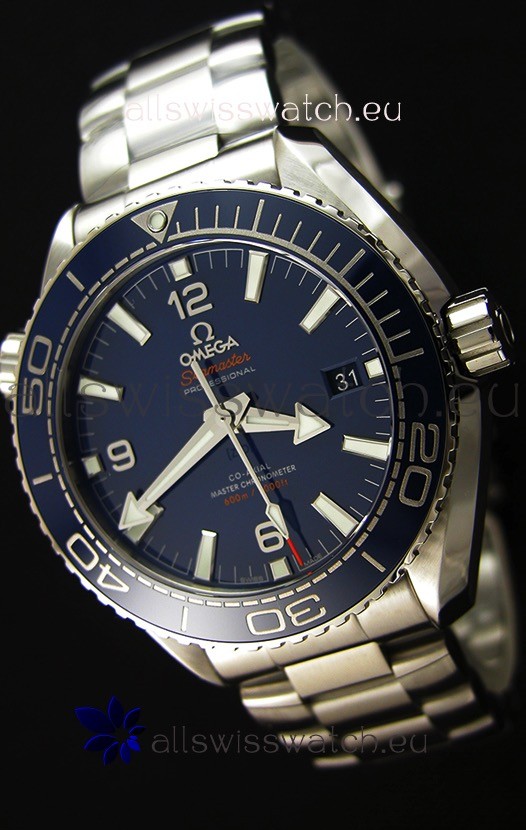 Omega Seamaster Planet Ocean 600M Blue Dial 43.5MM Updated Swiss 1:1 Edition Watch 