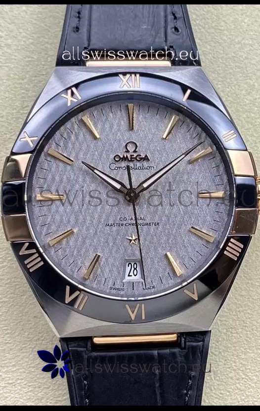 Omega Co-Axial Constellation 41MM 904L Steel - Grey Dial 1:1 Mirror Replica Watch