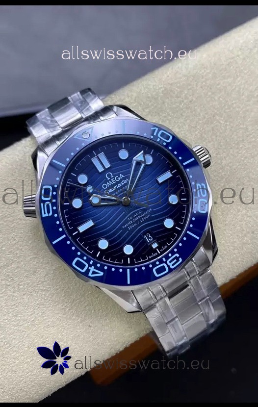 Omega Seamaster 300M Summer Blue Swiss 904L Steel 1:1 Mirror Replica Watch