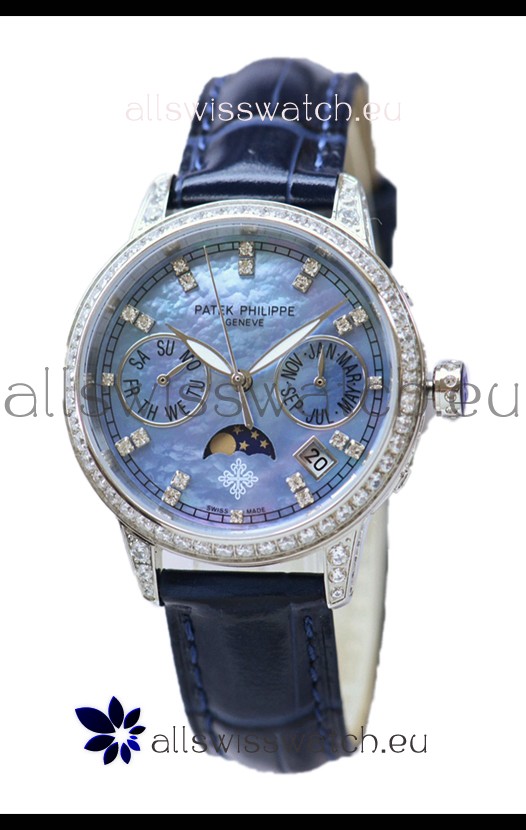 Patek Philippe Grand Complications Ladies First Perpetual Calendaer Steel Case Swiss Replica Watch