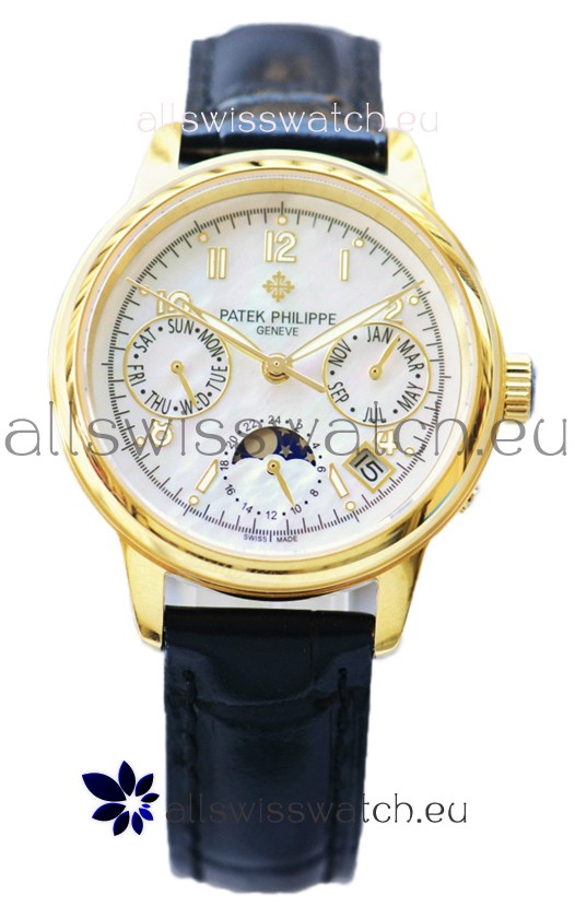 Patek Philippe Grand Complications Ladies First Perpetual Calendaer Yellow Gold Swiss Replica Watch 