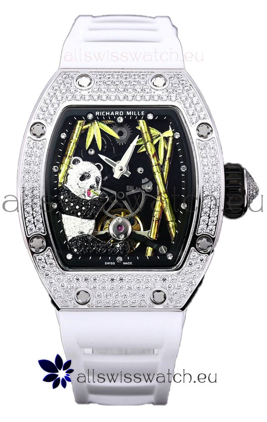 Richard Mille RM26-01 Tourbillon Panda Stainless Steel Casing Swiss Movement Watch 