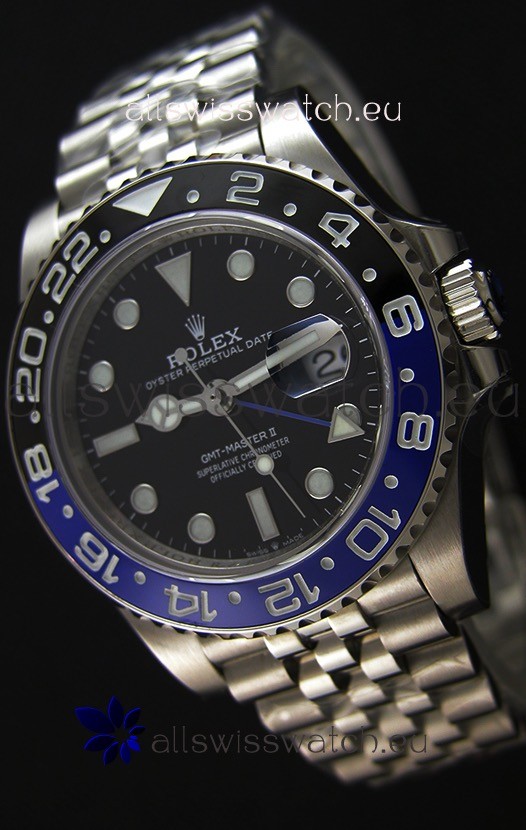 Rolex GMT Masters II 126710BLNR Batman Cal.3186 Movement Swiss Replica - Ultimate 904L Steel Watch