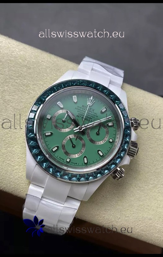 Rolex Daytona AET Remould Pink Dial Full Ceramic Strap Watch in Cal.4130 Movement