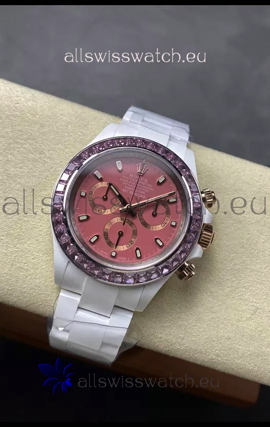 Rolex Daytona AET Remould Dark Green Dial Full Ceramic Strap Watch in Cal.4130 Movement