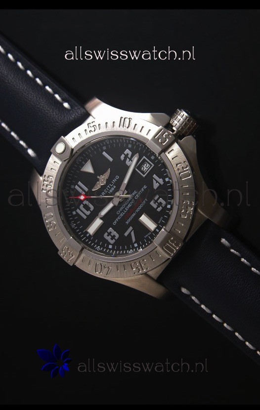 Breitling Avenger II Seawolf Black Dial 45MM - 1:1 Mirror Replica Watch