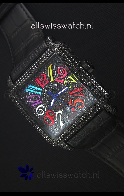 Franck Muller Conquistador King Automatic Crazy Colors Swiss Replica Watch PVD Case