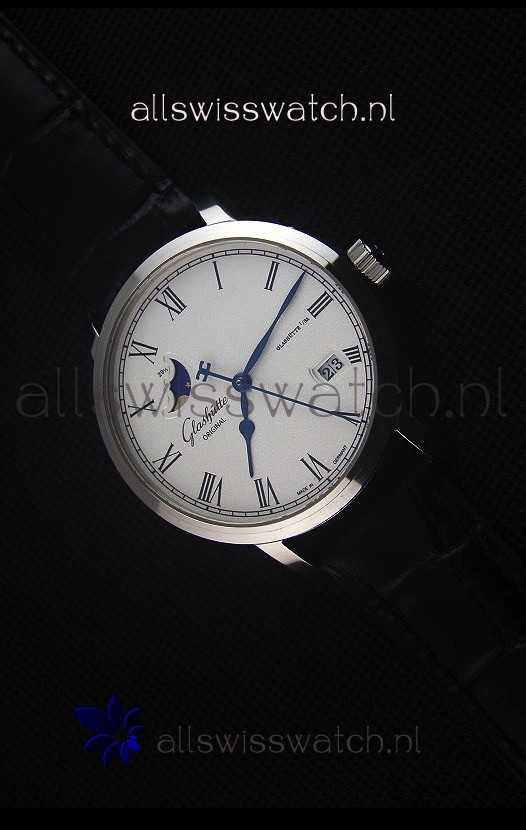 Glashuette Senator Excellence Panorama Date Moon Phase Swiss Replica Watch 
