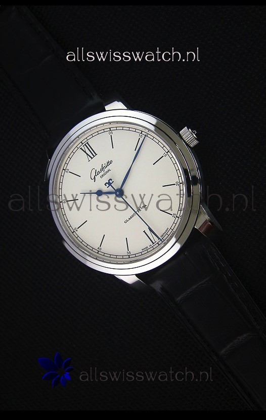 Glashuette Senator Excellence Cream Dial Steel Case Swiss Replica Watch