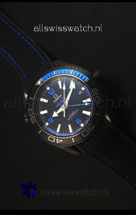Omega Seamaster Planet Ocean Deep Black Blue GMT 1:1 Edition Swiss Replica Watch