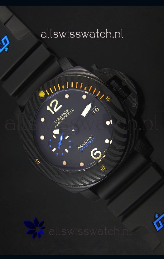 Panerai Luminor Submersible Carbotech Japanese Replica Watch