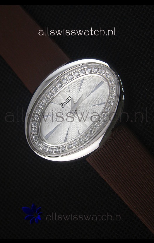 Piaget Limelight Magic Hour Swiss Quartz Steel Case in Black Strap