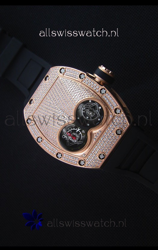 Richard Mille RM053 Tourbillon Pablo Mac Donough Swiss Replica Watch Pink Gold Case