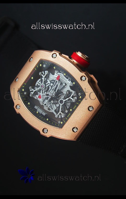Richard Mille RM027 Tourbillon Rafael Nadal Edition Swiss Watch in 18K Rose Gold
