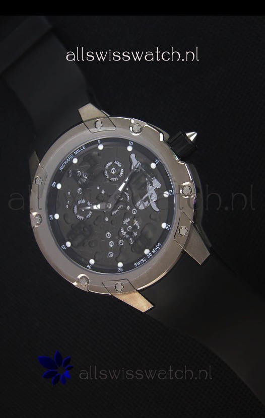 Richard Mille RM033 Extra Flat Edition Titanium Swiss Replica Watch Arabic Numerals