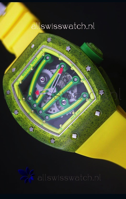 Richard Mille RM059 Yohan Blake Edition Swiss Replica Watch in Yellow Bezel