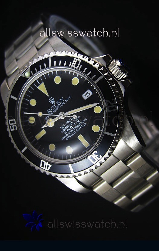 Rolex Sea Dweller Submariner 2000 Vintage Styled Japanese Movement Watch