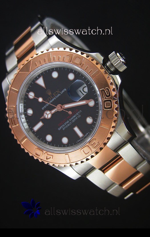 Rolex Yacht-Master 40 Everose Gold Swiss Replica Watch with 2836-2 Movement 