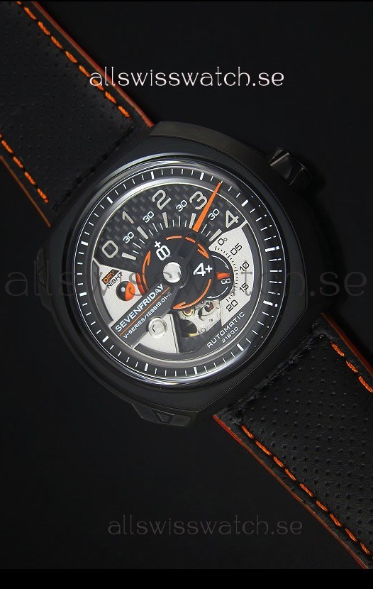 SevenFriday V02-01 Miyota 82S7 Movement 1:1 Edition Carbon Dial