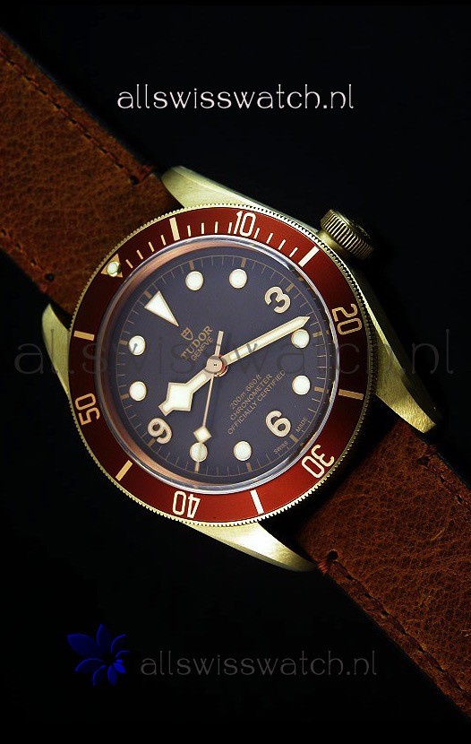 Tudor Heritage Bay Bronze Swiss Replica 1:1 Mirror Replica Edition with Two Straps
