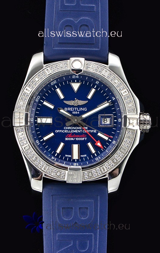 Breitling Avenger II Steel GMT Swiss Watch 1:1 Ultimate Edition - Blue Dial