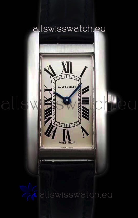 Cartier Tank Americaine Ladies Swiss Quartz Watch 1:1 Mirror Replica