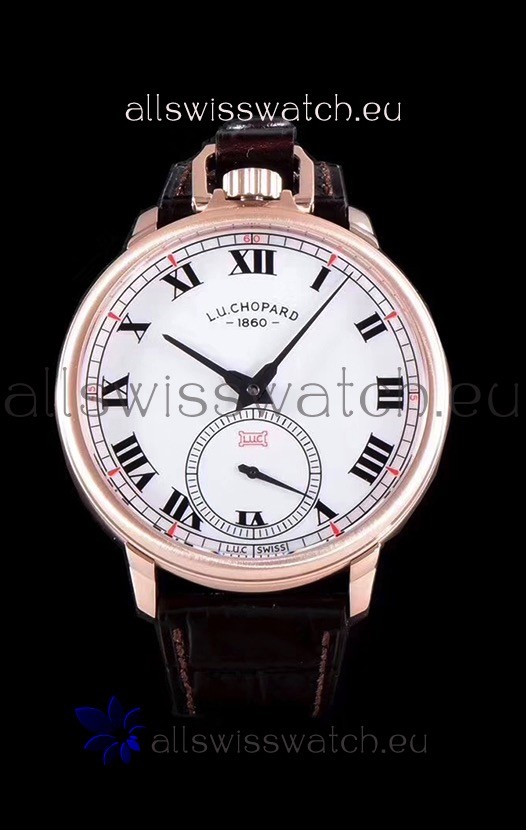 Chopard Louis-Ulysse The Tribute Rose Gold White Dial Swiss Watch