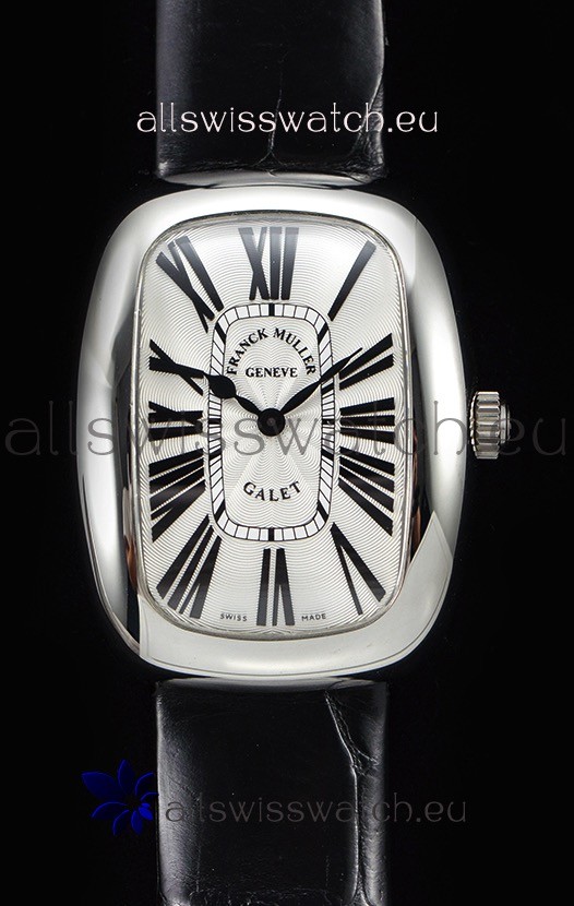 Franck Muller Galet Ladies Swiss Quartz Black Strap Watch