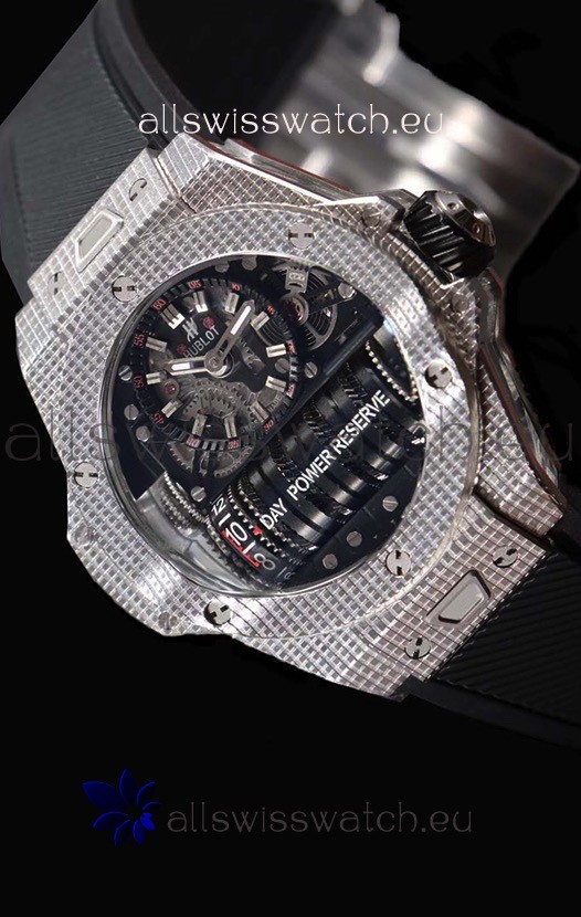 Hublot Big Bang MP-11 Power Reserve 3D Steel Carbon Replica Watch