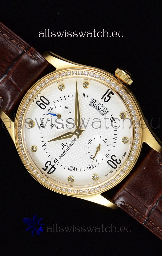 Jaeger LeCoultre Master Control Yellow Gold Swiss Replica Watch 
